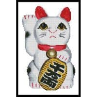 Artecy Cross Stitch Lucky Cat Right 13402 Cross Stitch Chart Hard Copy