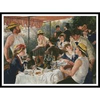 Artecy Cross Stitch Luncheon of the Boating Party 13659 Cross Stitch Chart Hard Copy