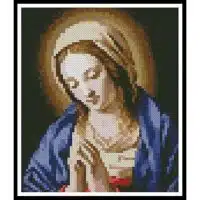 Artecy Cross Stitch Madonna Praying Mini 11710 Cross Stitch Chart Hard Copy