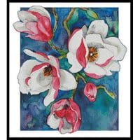 Artecy Cross Stitch Magnificent Magnolias 2 12631 PFLD Cross Stitch Chart Hard Copy