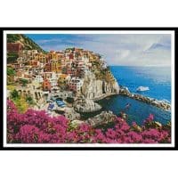 Artecy Cross Stitch Manarola Village Cinque Terre 13547 Cross Stitch Chart Hard Copy
