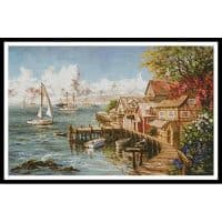 Artecy Cross Stitch Mariners Haven 12800 ARTL Cross Stitch Chart Hard Copy