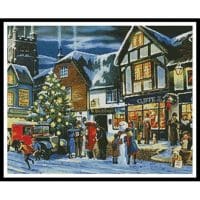 Artecy Cross Stitch Market Square Crop 2 12968 KW Cross Stitch Chart Hard Copy