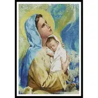 Artecy Cross Stitch Mary and Baby Jesus 10043 Cross Stitch Chart Hard Copy
