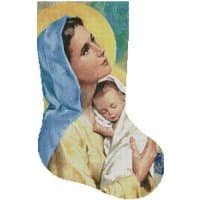 Artecy Cross Stitch Mary and Baby Jesus Stocking Right 14280 Cross Stitch Chart Hard Copy