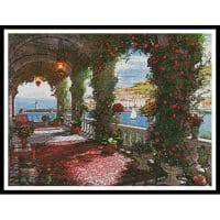Artecy Cross Stitch Mediterranean Verandah 13769 MGL Cross Stitch Chart Hard Copy
