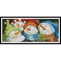 Artecy Cross Stitch Merry Folks Greeting You 11061 PFLD Cross Stitch Chart Hard Copy