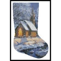 Artecy Cross Stitch Midnight Clear Stocking Right 12747 MK Cross Stitch Chart Hard Copy