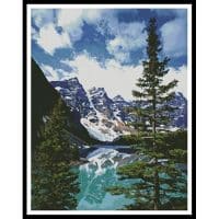 Artecy Cross Stitch Moraine Lake Photo 10326 Cross Stitch Chart Hard Copy
