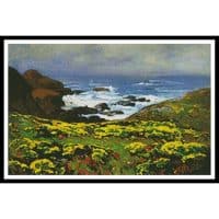 Artecy Cross Stitch Morning Mist Monterey Coast 10498 Cross Stitch Chart Hard Copy