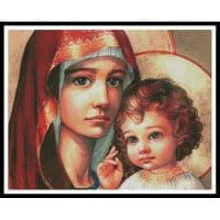 Artecy Cross Stitch Mother of God 2 11392 MGL Cross Stitch Chart Hard Copy