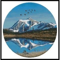 Artecy Cross Stitch Mount Shuksan Round 11771 MB Cross Stitch Chart Hard Copy