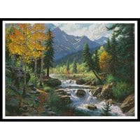 Artecy Cross Stitch Mountain Melody 12109 MK Cross Stitch Chart Hard Copy