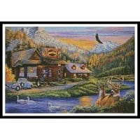 Artecy Cross Stitch Mountain Oasis 11148 ARTL Cross Stitch Chart Hard Copy