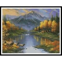 Artecy Cross Stitch Mountain Retreat 12287 HDLY Cross Stitch Chart Hard Copy