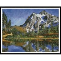 Artecy Cross Stitch Mountain Stillness 13700 ML Cross Stitch Chart Hard Copy