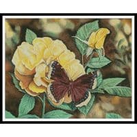 Artecy Cross Stitch Mourning Cloak 11087 MB Cross Stitch Chart Hard Copy