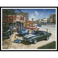 Artecy Cross Stitch Muscle Car Dreams 12237 DH Cross Stitch Chart Hard Copy