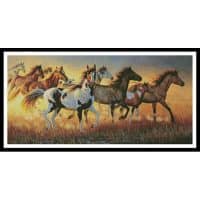 Artecy Cross Stitch Mustangs 14069 JQ Cross Stitch Chart Hard Copy