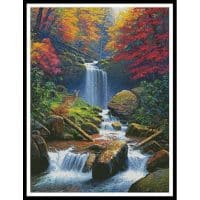 Artecy Cross Stitch Mystic Falls 2 13973 MK Cross Stitch Chart Hard Copy