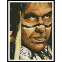 Artecy Cross Stitch Native American Painting 10927 Cross Stitch Chart Hard Copy