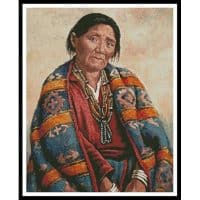 Artecy Cross Stitch Navajo Indian Woman 10223 Cross Stitch Chart Hard Copy