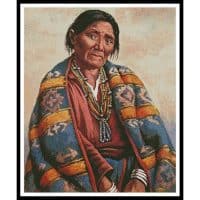 Artecy Cross Stitch Navajo Indian Woman Large 13937 Cross Stitch Chart Hard Copy