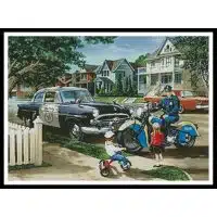 Artecy Cross Stitch Neighbourhood Patrol 13895 DH Cross Stitch Chart Hard Copy