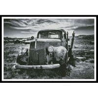 Artecy Cross Stitch Old Car Black and White 2 13746 Cross Stitch Chart Hard Copy