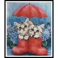 Artecy Cross Stitch One Rainy Day 10479 KH Cross Stitch Chart Hard Copy