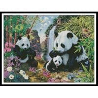 Artecy Cross Stitch Panda Valley 13043 MGL Cross Stitch Chart Hard Copy