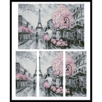 Artecy Cross Stitch Paris Abstract Large 12992 Cross Stitch Chart Hard Copy