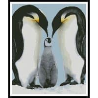 Artecy Cross Stitch Penguin Parents 10286 Cross Stitch Chart Hard Copy