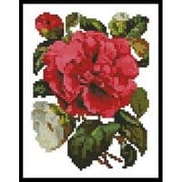 Artecy Cross Stitch Pink Camellia Mini 11068 Cross Stitch Chart Hard Copy