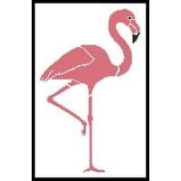 Artecy Cross Stitch Pink Flamingo 11630 JP Cross Stitch Chart Hard Copy