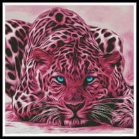 Artecy Cross Stitch Pink Leopard 12469 Cross Stitch Chart Hard Copy
