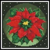 Artecy Cross Stitch Poinsettia 2 Mini 11703 Cross Stitch Chart Hard Copy
