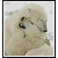 Artecy Cross Stitch Polar Bear Hug Mini 11707 Cross Stitch Chart Hard Copy