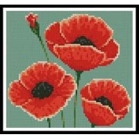 Artecy Cross Stitch Poppies Mini 11704 Cross Stitch Chart Hard Copy