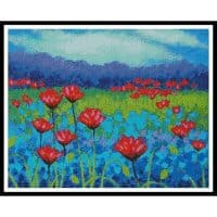 Artecy Cross Stitch Poppy Study 11638 ML Cross Stitch Chart Hard Copy