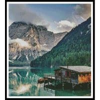 Artecy Cross Stitch Pragser Wildsee Italy Crop 12940 Cross Stitch Chart Hard Copy