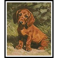 Artecy Cross Stitch Puppy 10005 Cross Stitch Chart Hard Copy