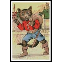 Artecy Cross Stitch Puss in Boots 10125 Cross Stitch Chart Hard Copy