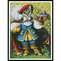 Artecy Cross Stitch Puss in Boots Painting 12575 LB Cross Stitch Chart Hard Copy