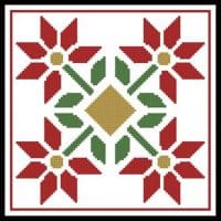 Artecy Cross Stitch Quilt Square 1 13524 JP Cross Stitch Chart Hard Copy