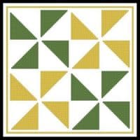 Artecy Cross Stitch Quilt Square 2 13525 JP Cross Stitch Chart Hard Copy