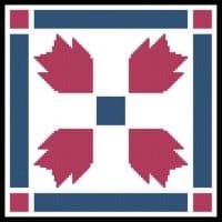 Artecy Cross Stitch Quilt Square 3 13526 JP Cross Stitch Chart Hard Copy