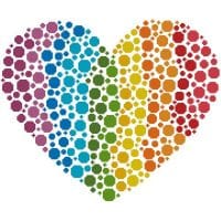 Artecy Cross Stitch Rainbow Heart Mini 14449 Cross Stitch Chart Hard Copy
