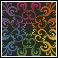 Artecy Cross Stitch Rainbow Square Mini 13370 Cross Stitch Chart Hard Copy