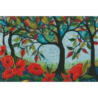 Artecy Cross Stitch Red is Ravishing 14332 PFLD Cross Stitch Chart Hard Copy